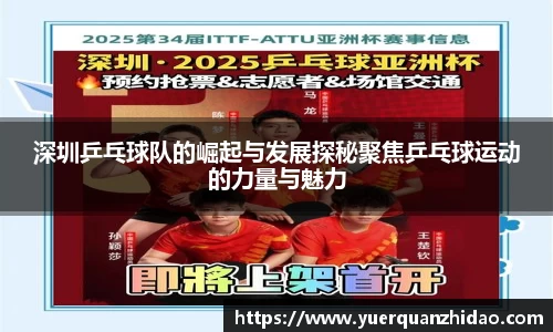 深圳乒乓球队的崛起与发展探秘聚焦乒乓球运动的力量与魅力