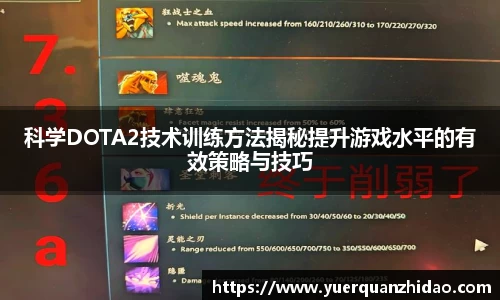 科学DOTA2技术训练方法揭秘提升游戏水平的有效策略与技巧