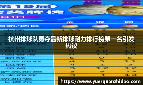 杭州排球队勇夺最新排球耐力排行榜第一名引发热议